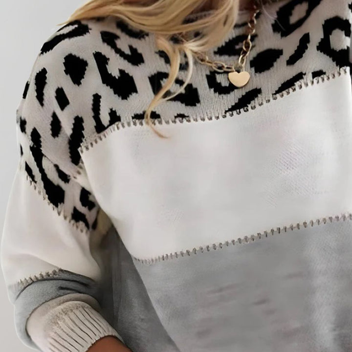 VELORA LEOPARD LUXE SWEATER