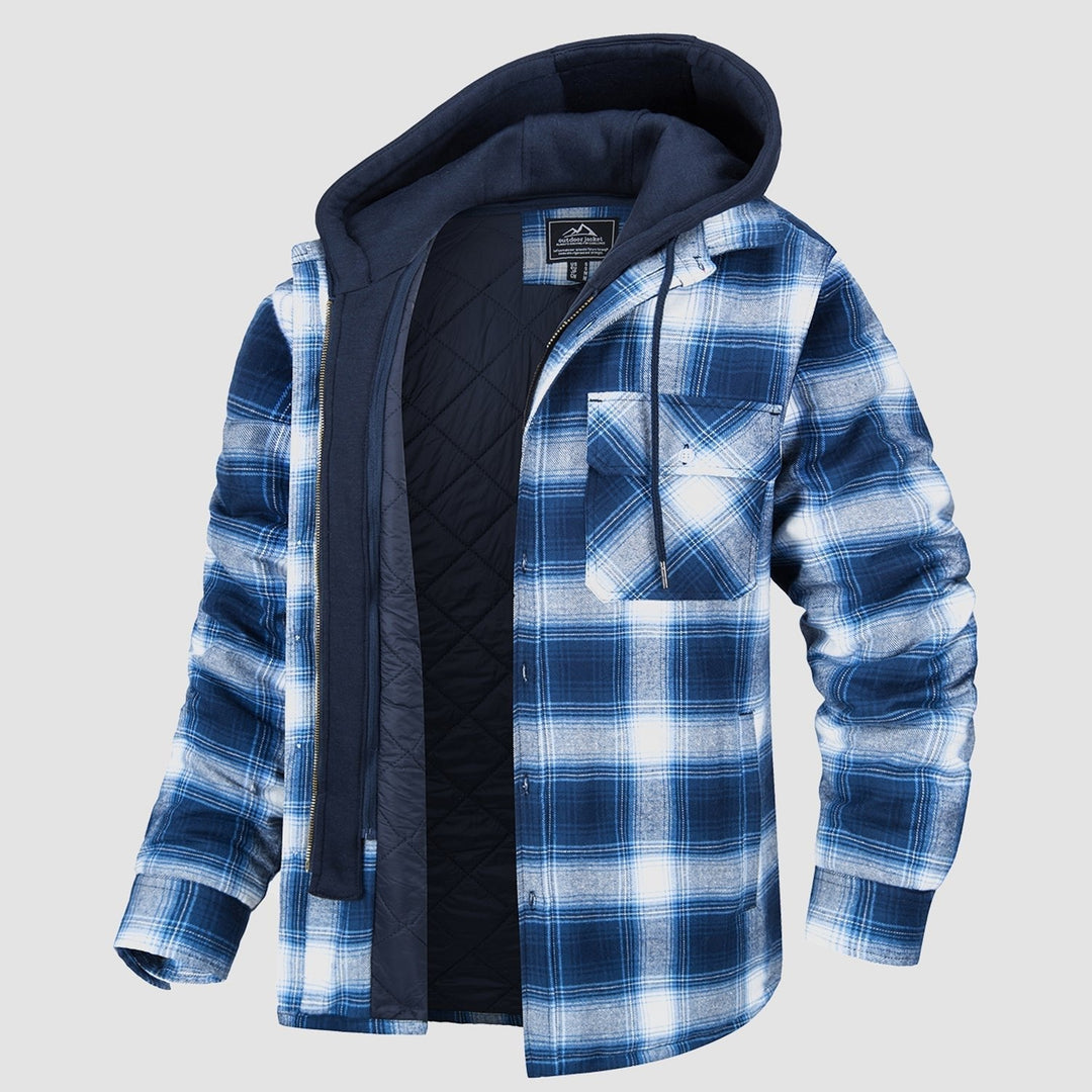 HARRY JACKET | FLANNEL WITH REMOVABLE HOOD