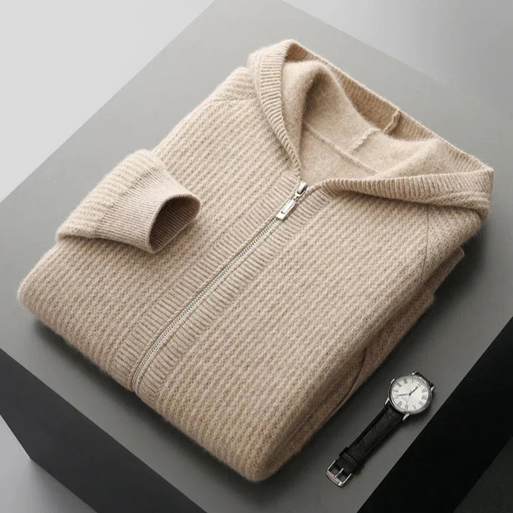SORRENTO CASHMERE ZIP HOODIE