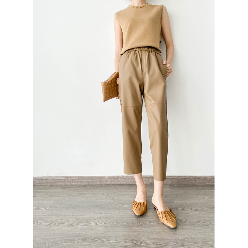 NERISSE LEATHER TROUSERS